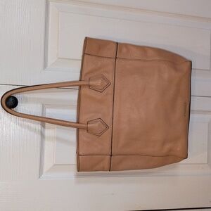 Rebecca Minkoff Adeline Elegant Apricot Tan Leather Tote Bag